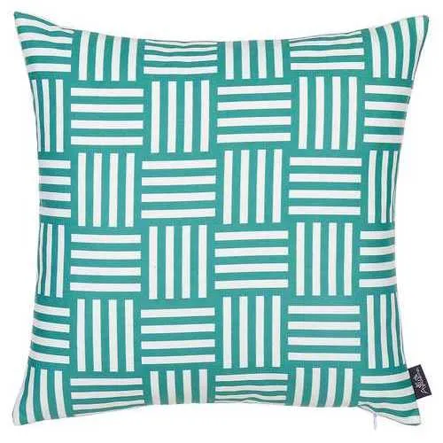 18"x18" Memphis Printed Decorative Throw Pillow Cover