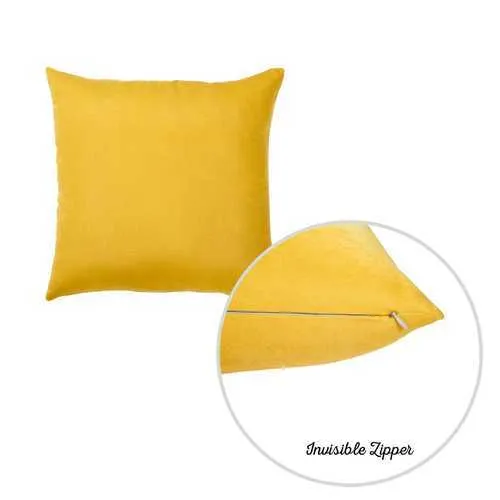 20"x20" Yellow Honey Decorative Throw Pillow Cover (2 pcs in set)