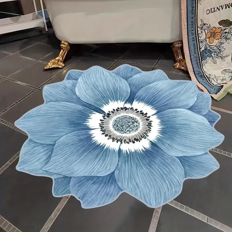 3D Shaped Flower Floor Mat: A Soft and Stylish Addition to Any Living Space