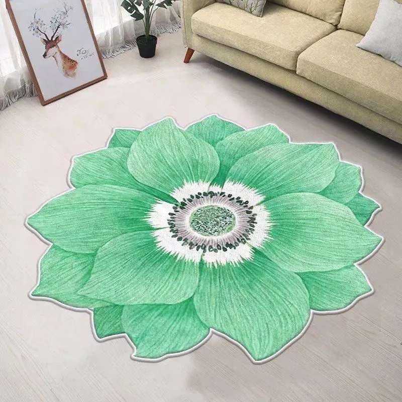 3D Shaped Flower Floor Mat: A Soft and Stylish Addition to Any Living Space