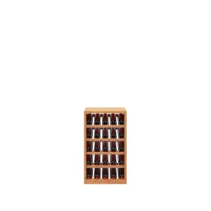 5 Column - 25 Bottle Stacked Display Base Wine Rack