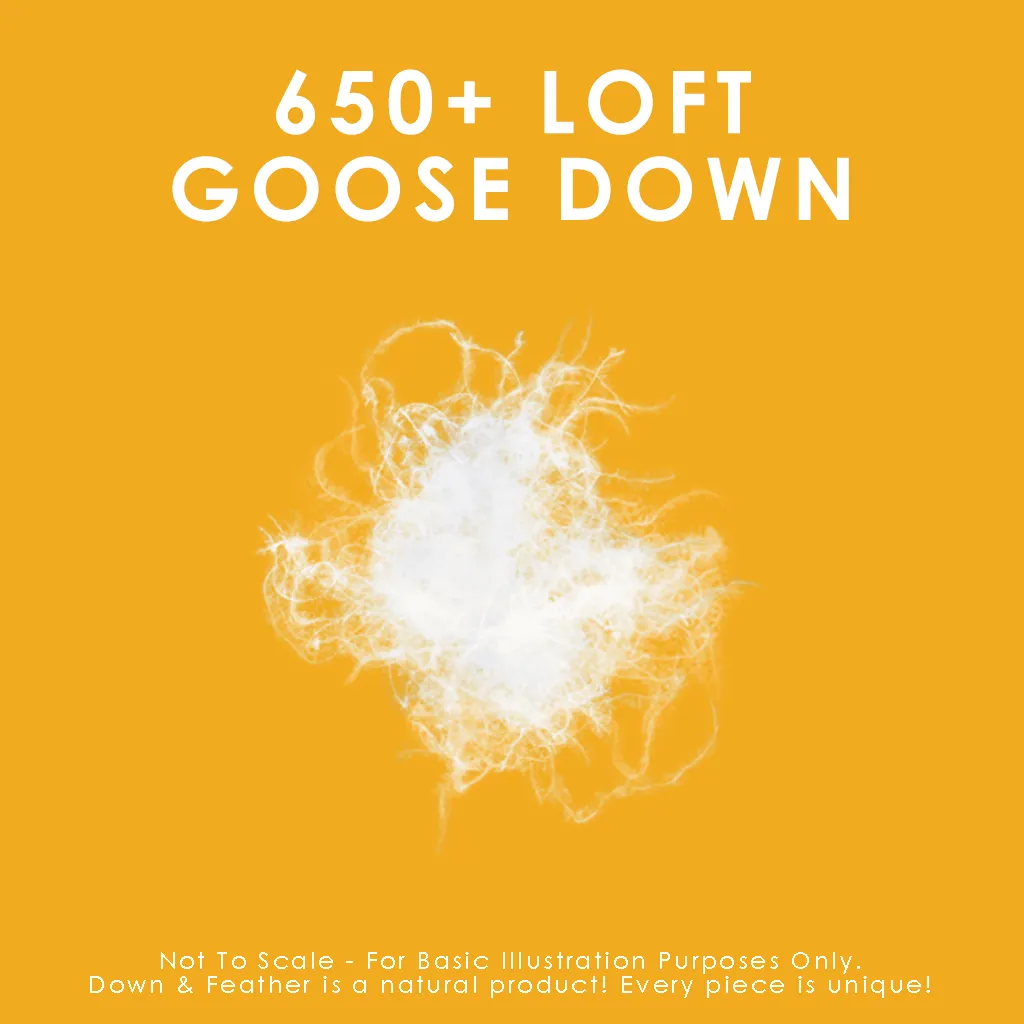 650 Loft White Goose Down Duvet