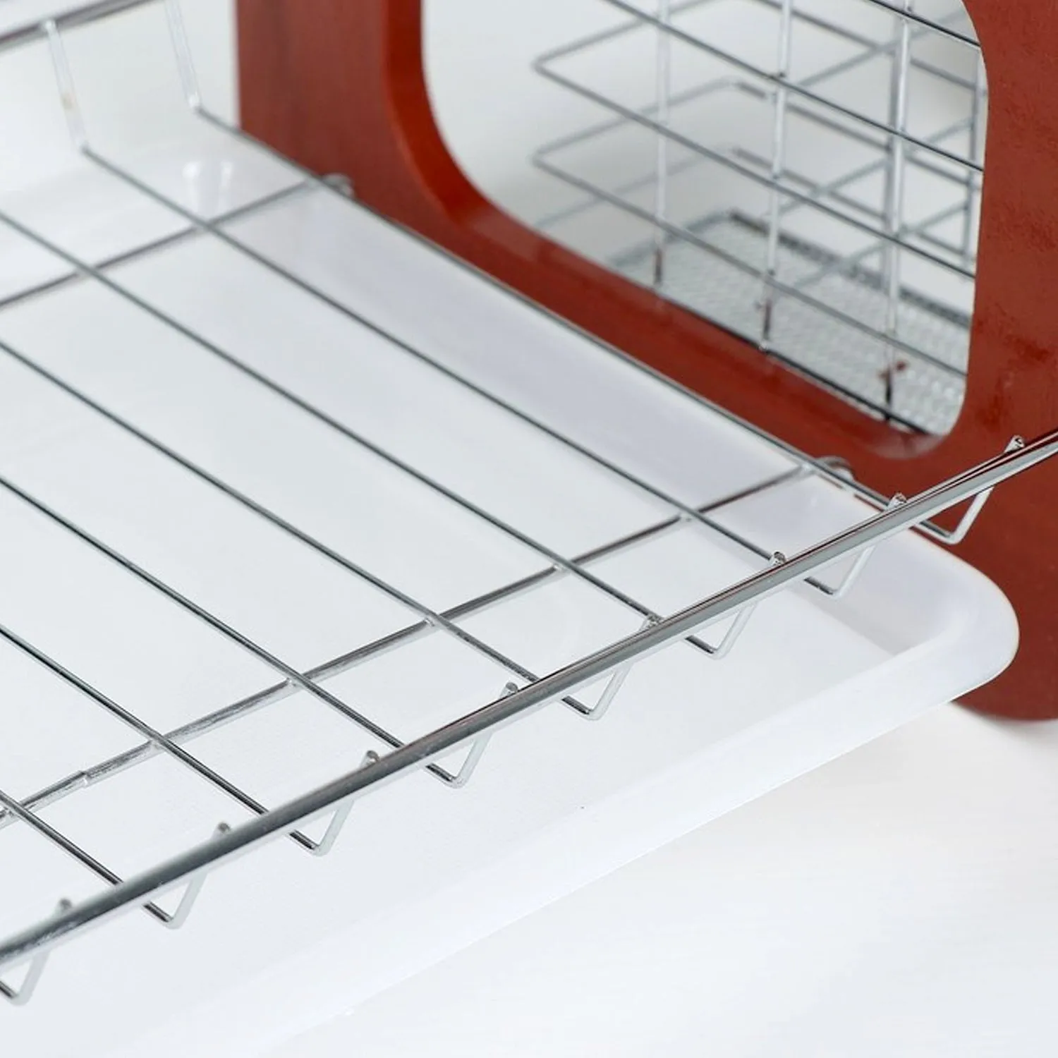 7666 Dish Drying Rack 2 Tier Attractive Design Rack For Kitchen Use