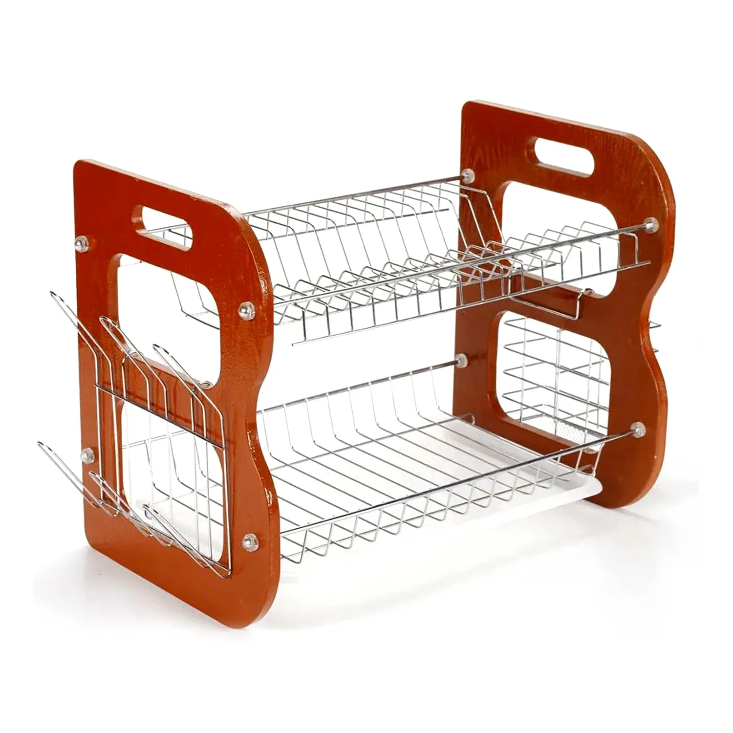 7666 Dish Drying Rack 2 Tier Attractive Design Rack For Kitchen Use