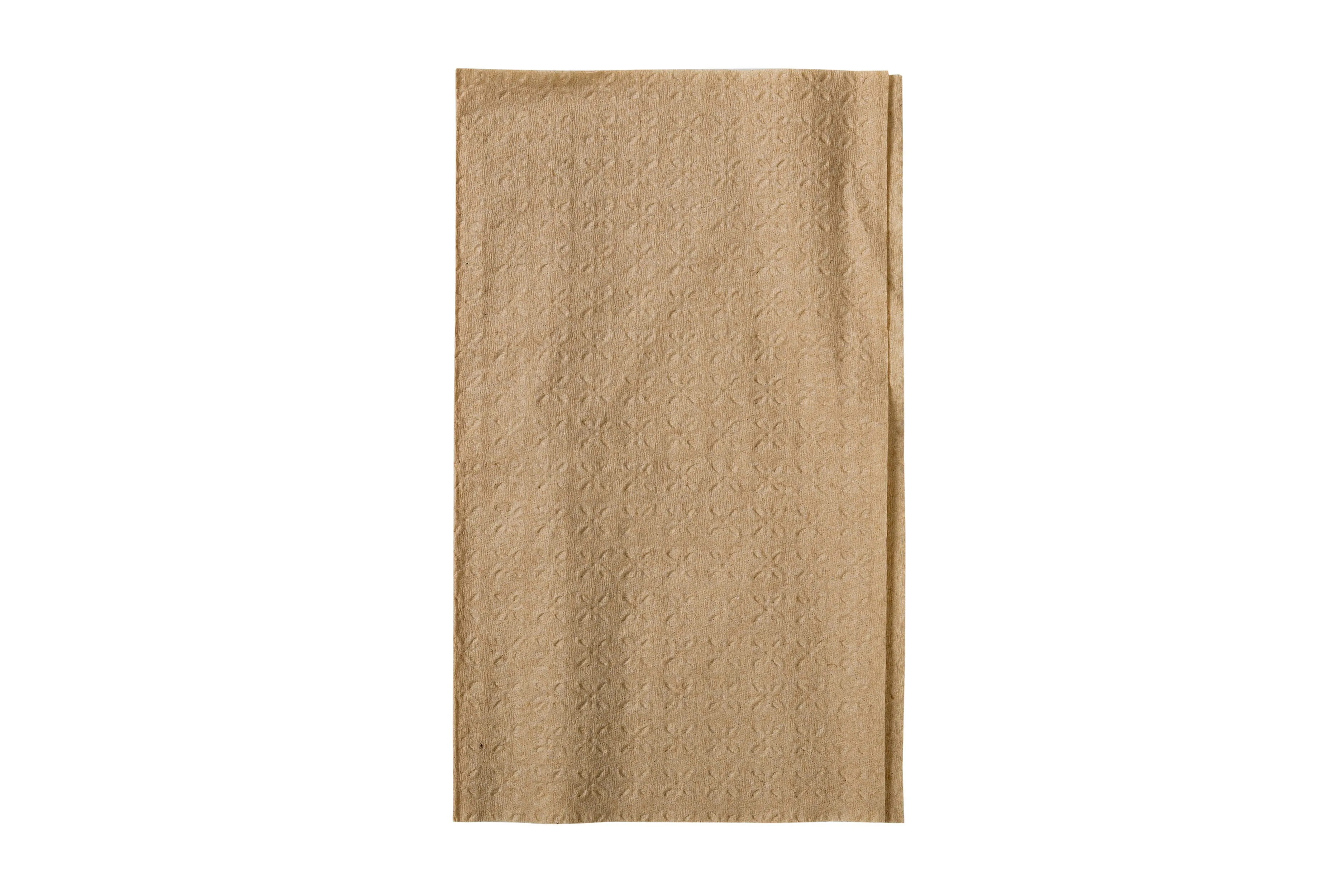 7.8" x 6.25" 2 Ply Kraft Interfold Embossed Napkins, Case of 6,000