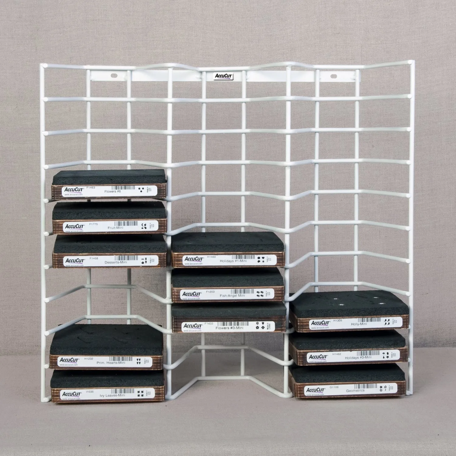 AccuCut Wire Storage Rack - Holds 30 Large, Small, Mini or Series 2 Dies