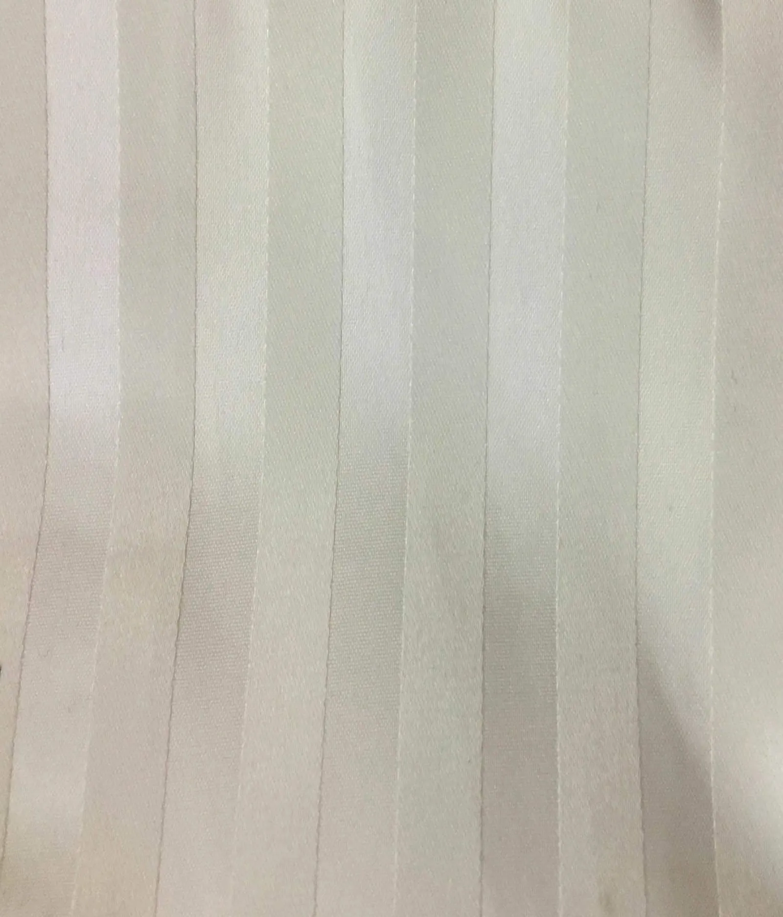 American-Elm Welcome Stripes Self Designed Cream White Anti Bacterial Water-Repellent Shower Curtain, Bathroom Curtains