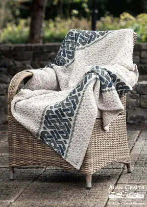 Aran Celtic Throw | Oatmeal