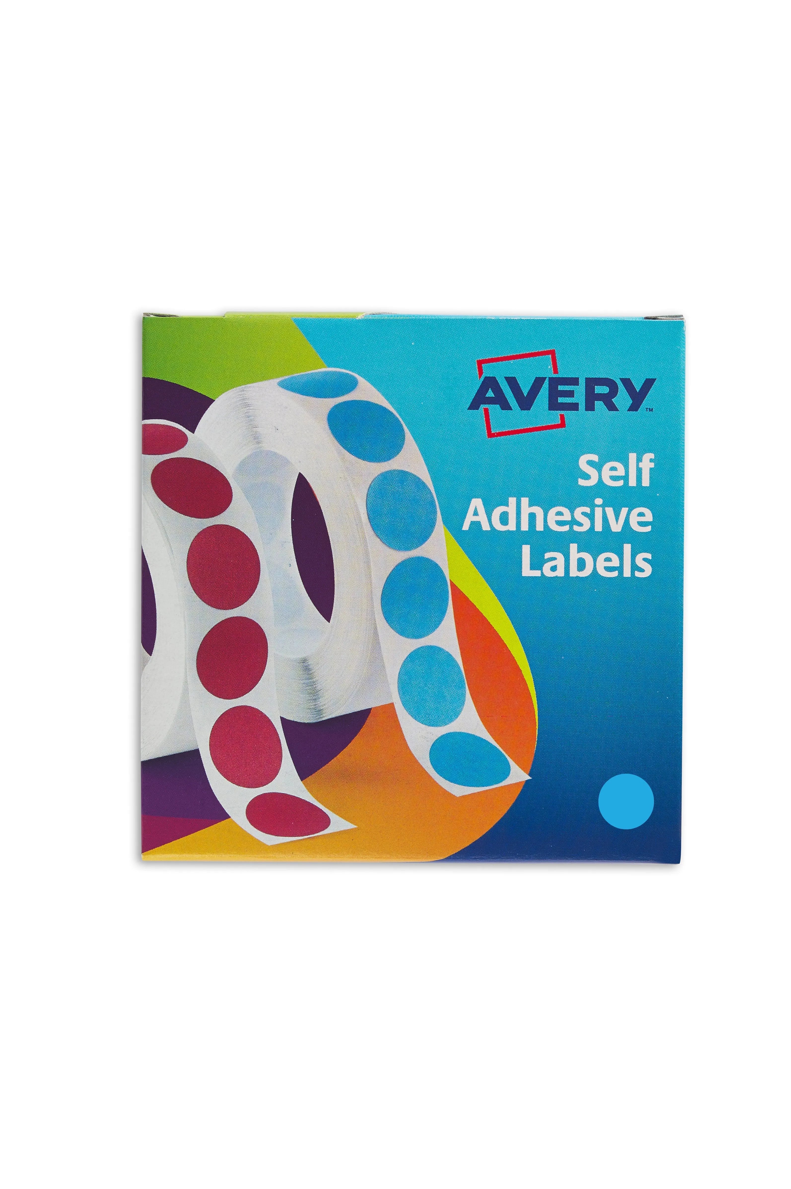 Avery Labels in Dispenser Round 19mm Diameter Blue (Pack 1120 Labels) 24-509