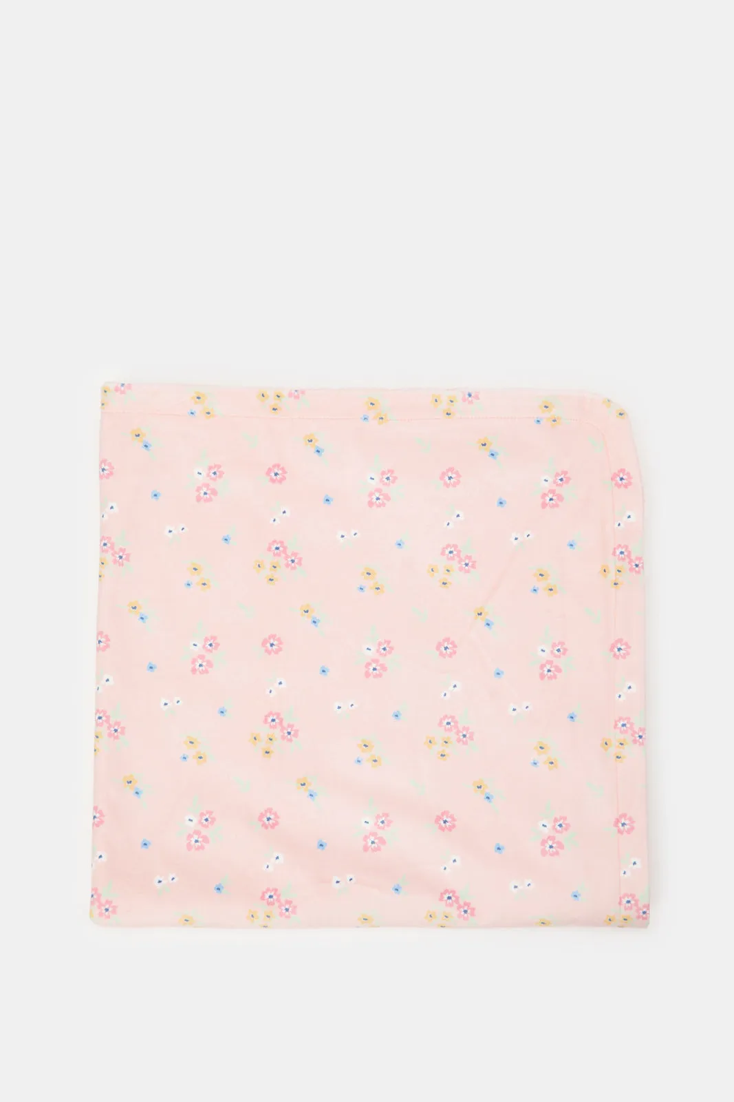 Babies Pink Embossed Reversible Plush Blanket (1 Piece)