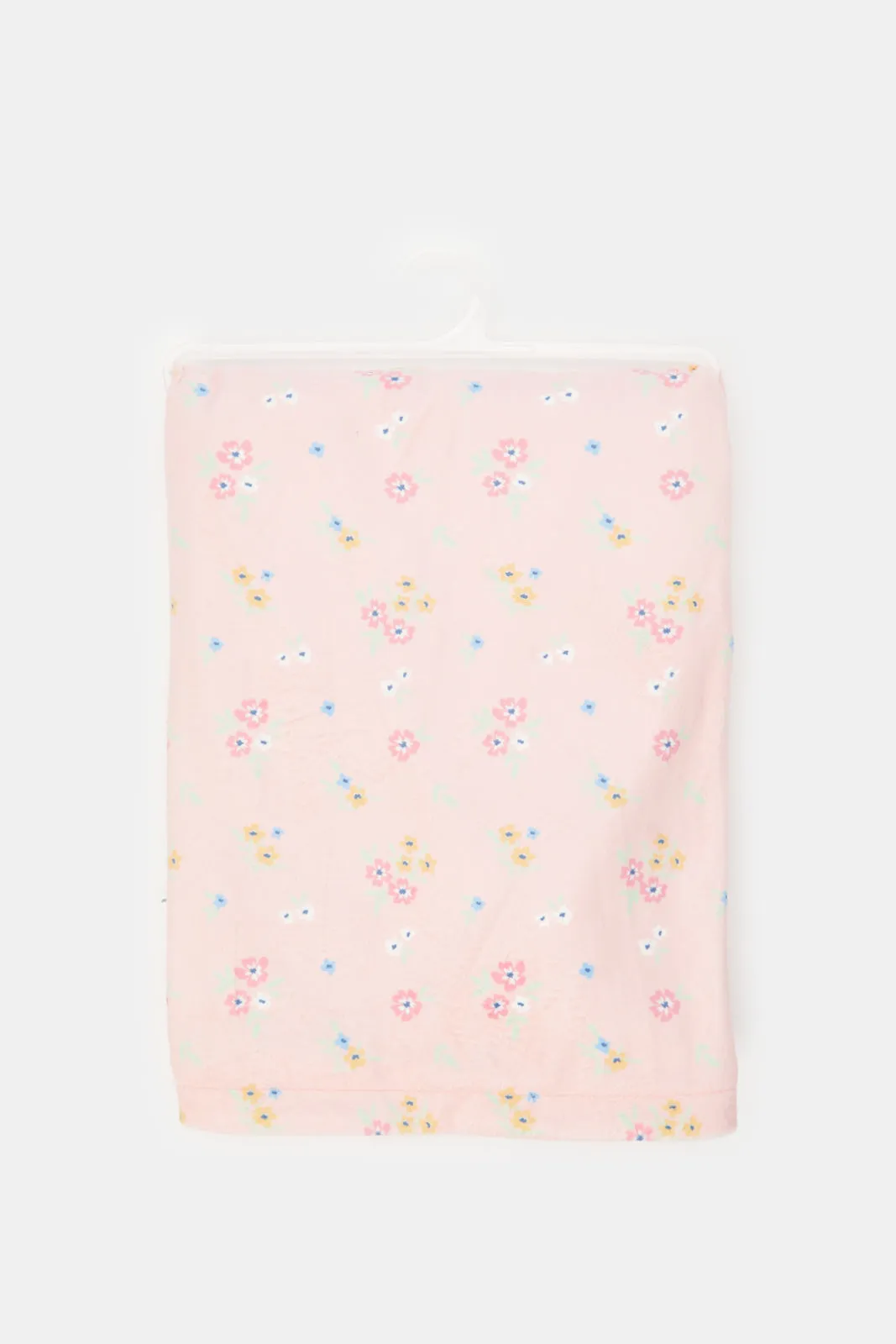 Babies Pink Embossed Reversible Plush Blanket (1 Piece)