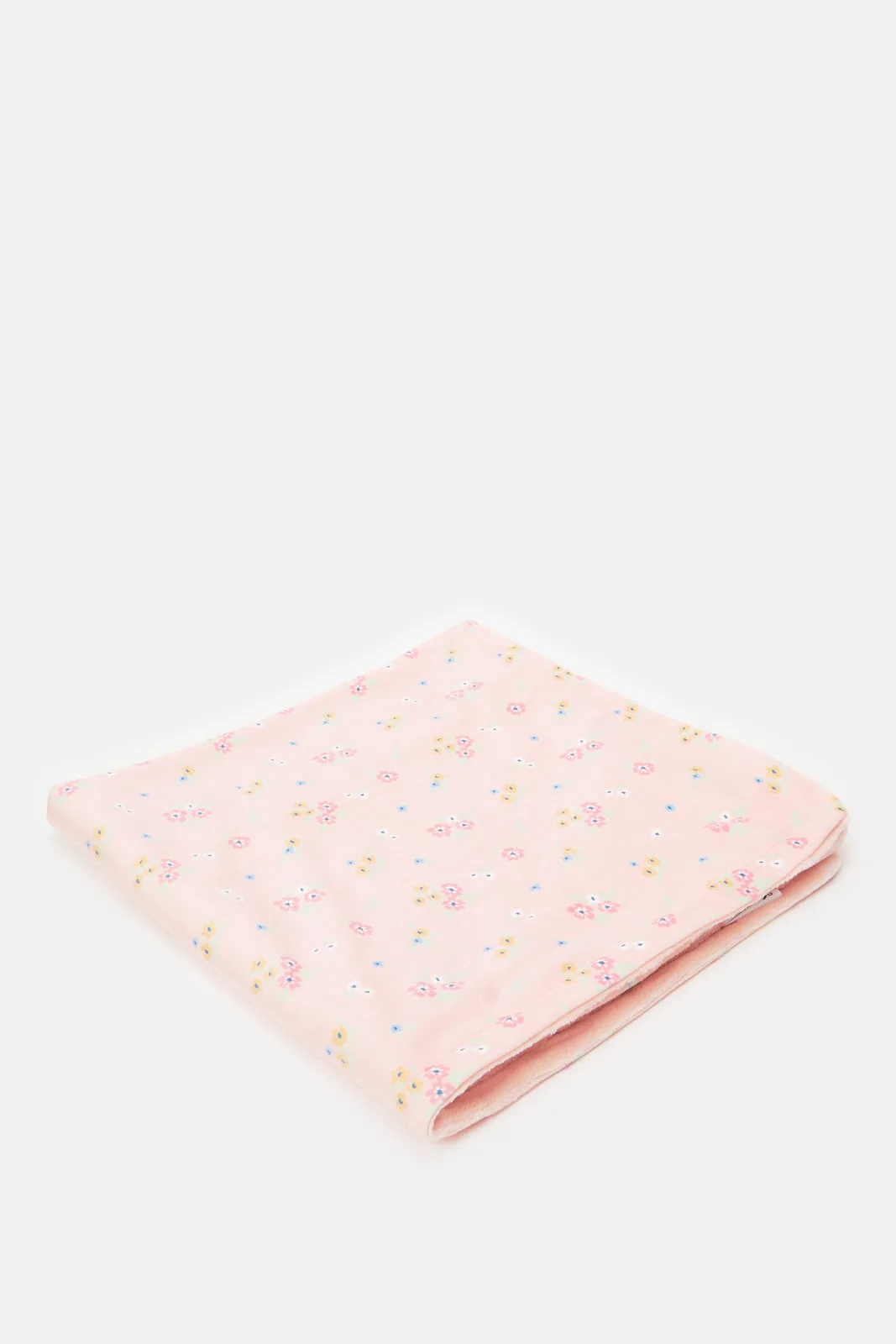 Babies Pink Embossed Reversible Plush Blanket (1 Piece)