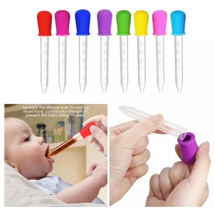 Baby Liquid Medicine Dispenser or Food Silicone Pipettes