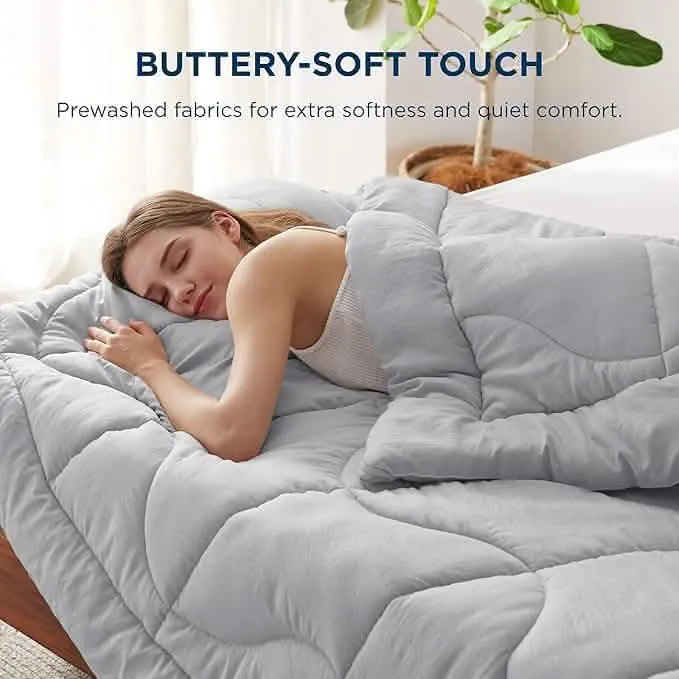 Bedsure Prewashed Polyester Quilted Comforters