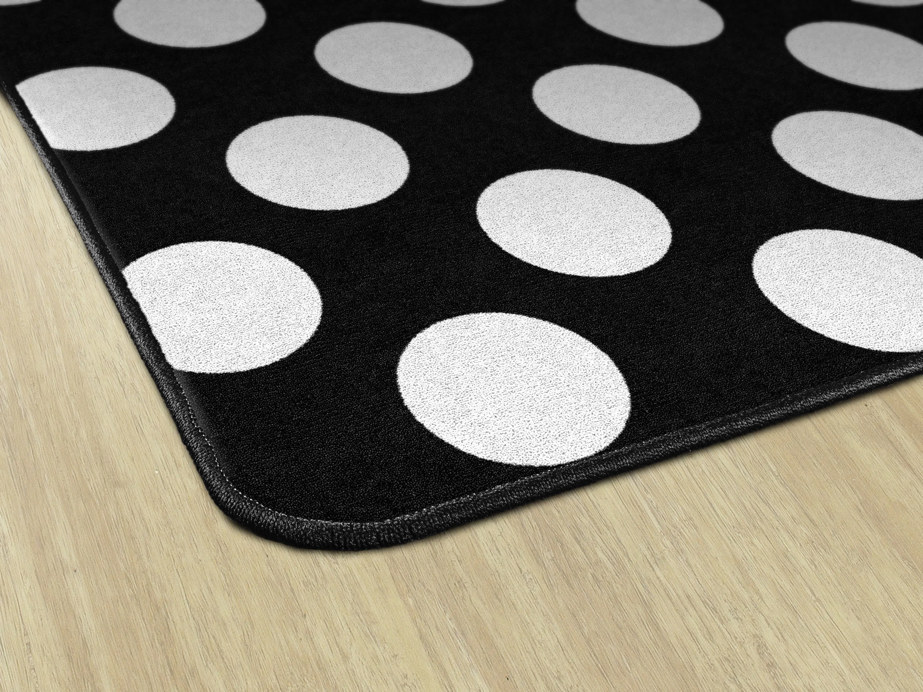 Black & White Polka Dot Area Rug | Schoolgirl Style