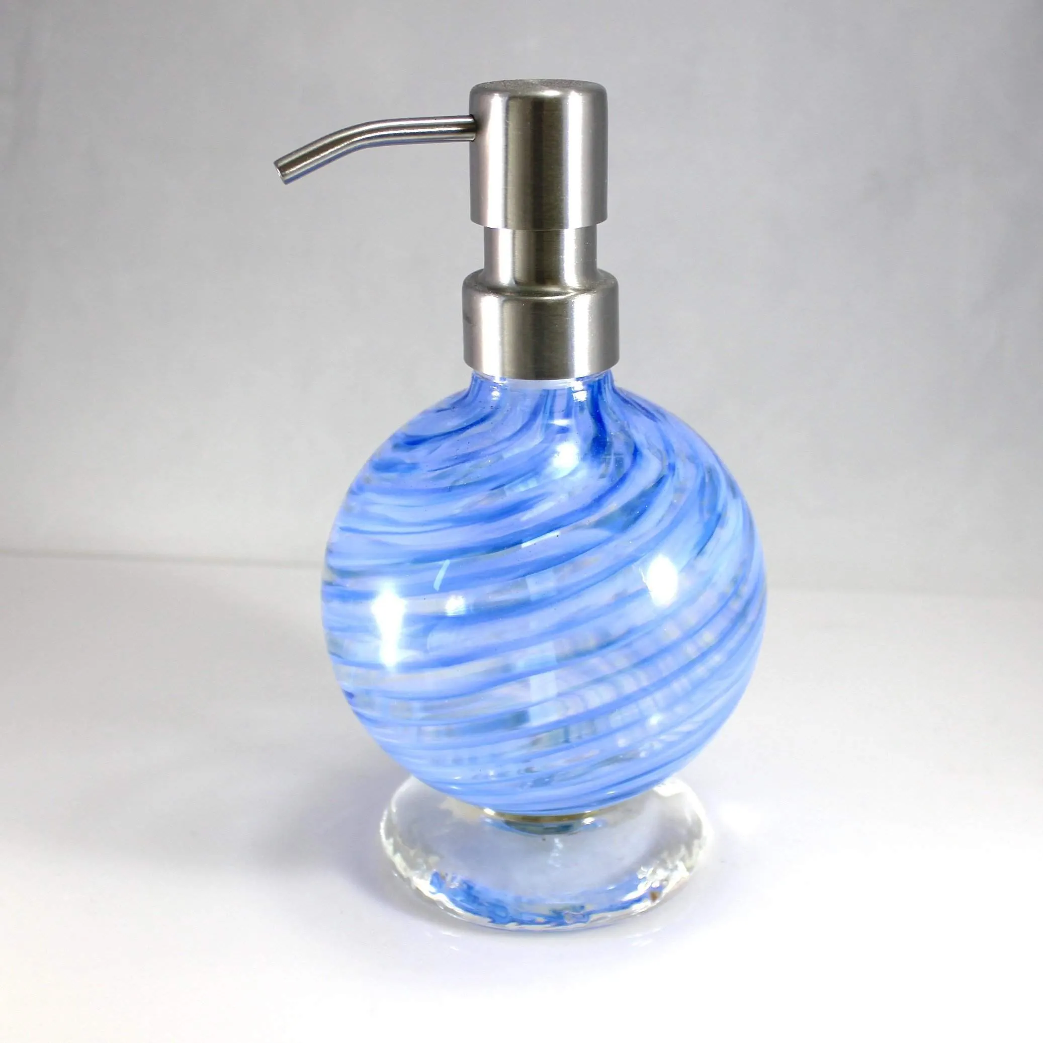 Blown Glass Soap Dispensers - Reusable Everyday Elegance