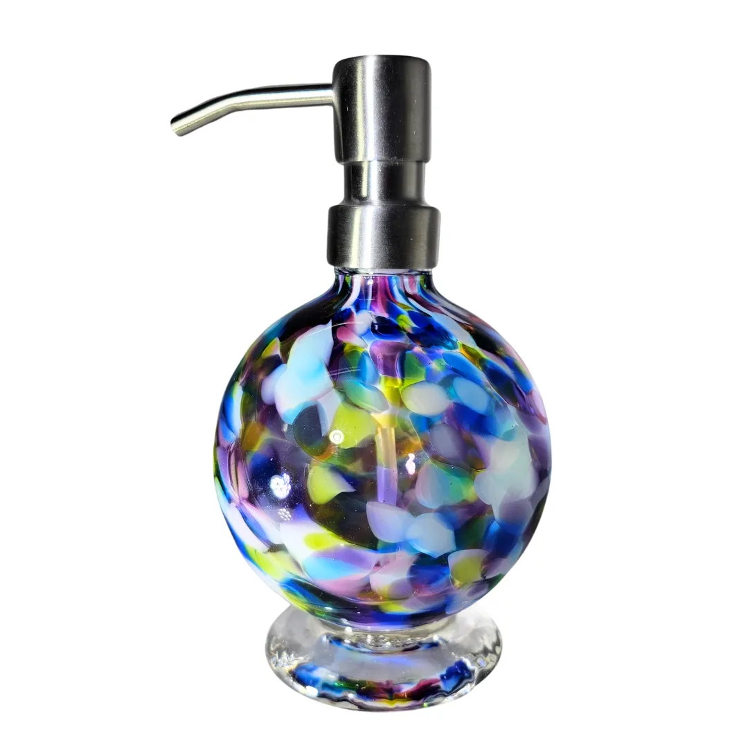 Blown Glass Soap Dispensers - Reusable Everyday Elegance