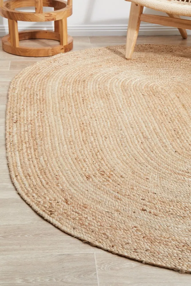 Bondi Oval Rug (Natural) by Rug Culture