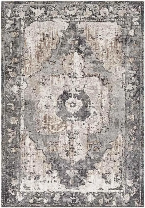 Bowen 10x14 Traditional Gray Area Rug Carpet for Living Room Bedroom or Kitchen (10' x 13'11")