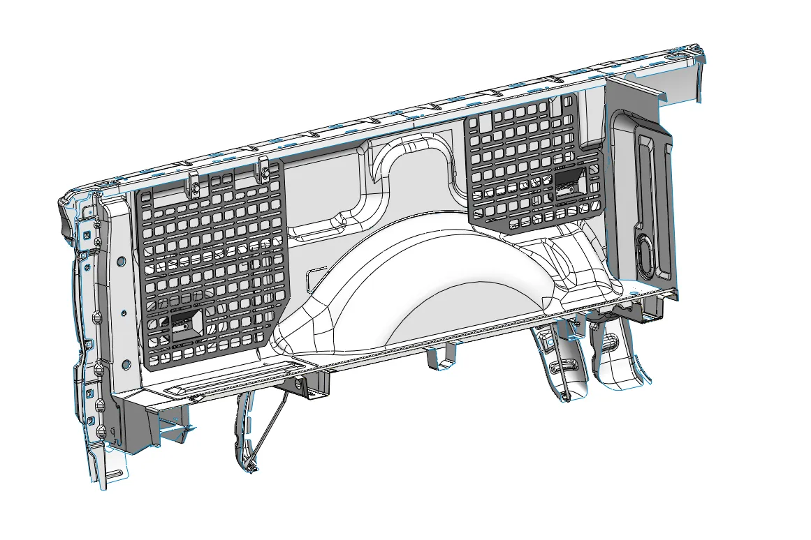 BuiltRight Industries - Bedside Rack System - 4 Panel Kit - 2010-2014 F-150/Raptor