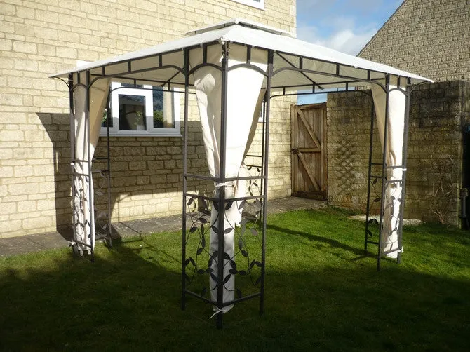 CLEARANCE - Side Panel Set for 3m x 3m Homebase Lucca Patio Gazebo - Set of 4