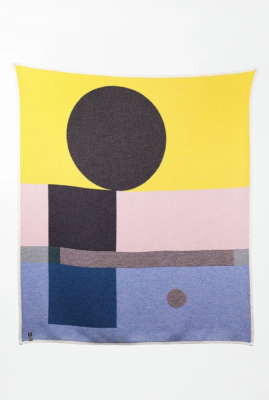 Cotton Blanket & Throw "Bauhaused 6" by Sophie Probst