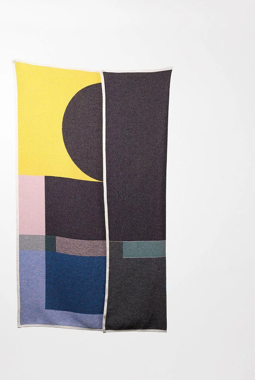 Cotton Blanket & Throw "Bauhaused 6" by Sophie Probst