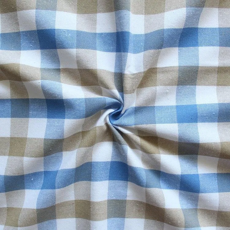 Cotton Lanfranki Blue Check Free Size Apron Pack Of 1