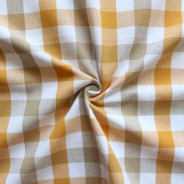 Cotton Lanfranki Yellow Check Free Size Apron Pack Of 1