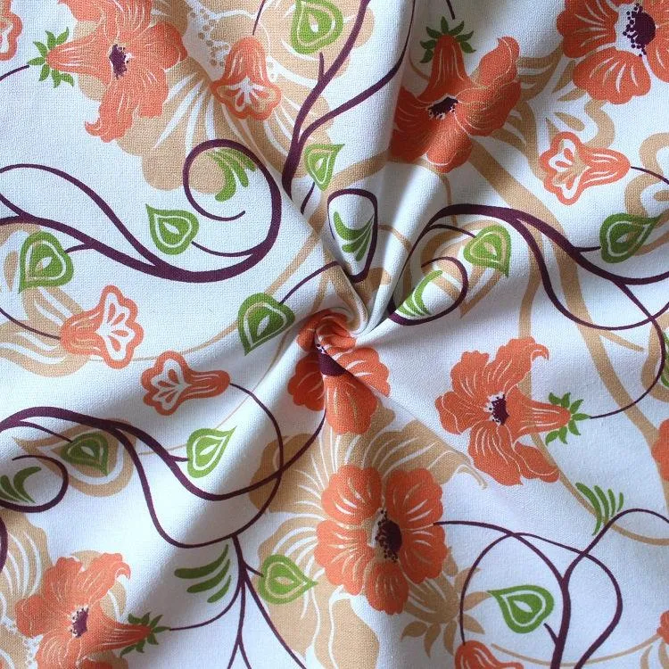 Cotton Orange Flower Free Size Apron Pack Of 1