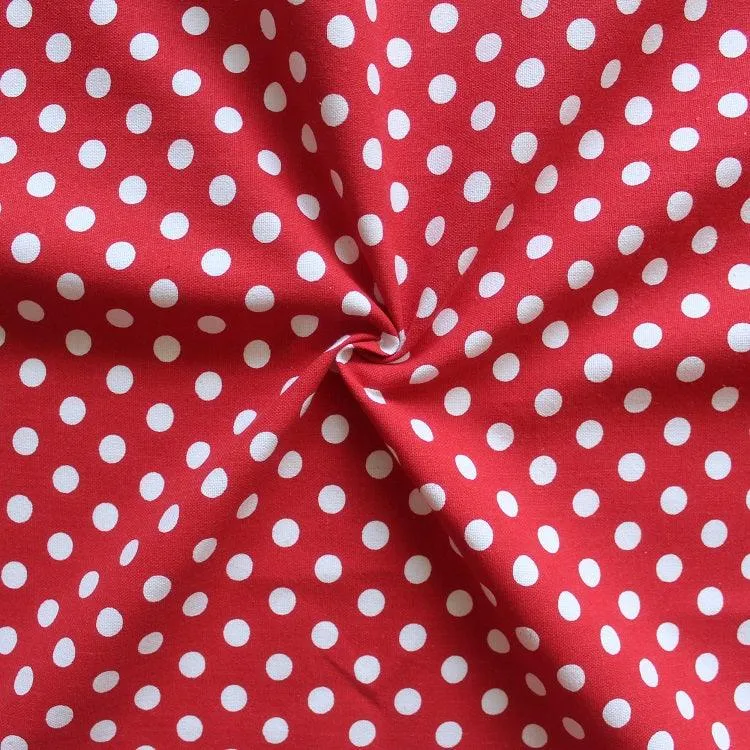 Cotton Polka Dot Red Free Size Apron Pack Of 1