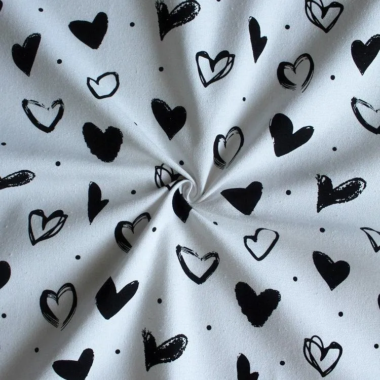 Cotton White Heart With Solid Pocket Free Size Apron Pack Of 1