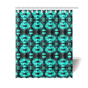 Dark-Deep Lake-Winter-Camp Shower Curtain 60"x72"