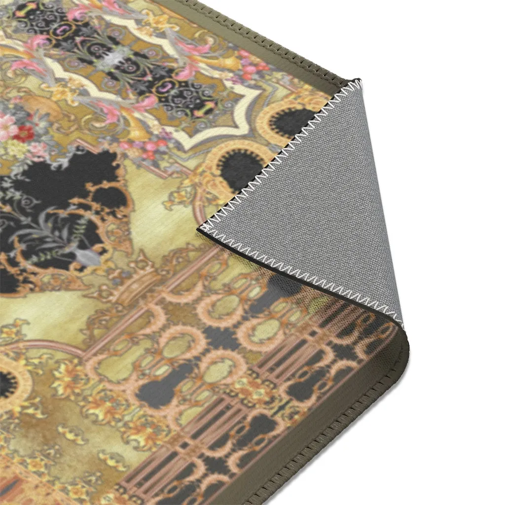 Decorative Floral Area Rug Available in 3 sizes | D20002