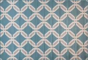 Diamond Links Area Rug BLUE