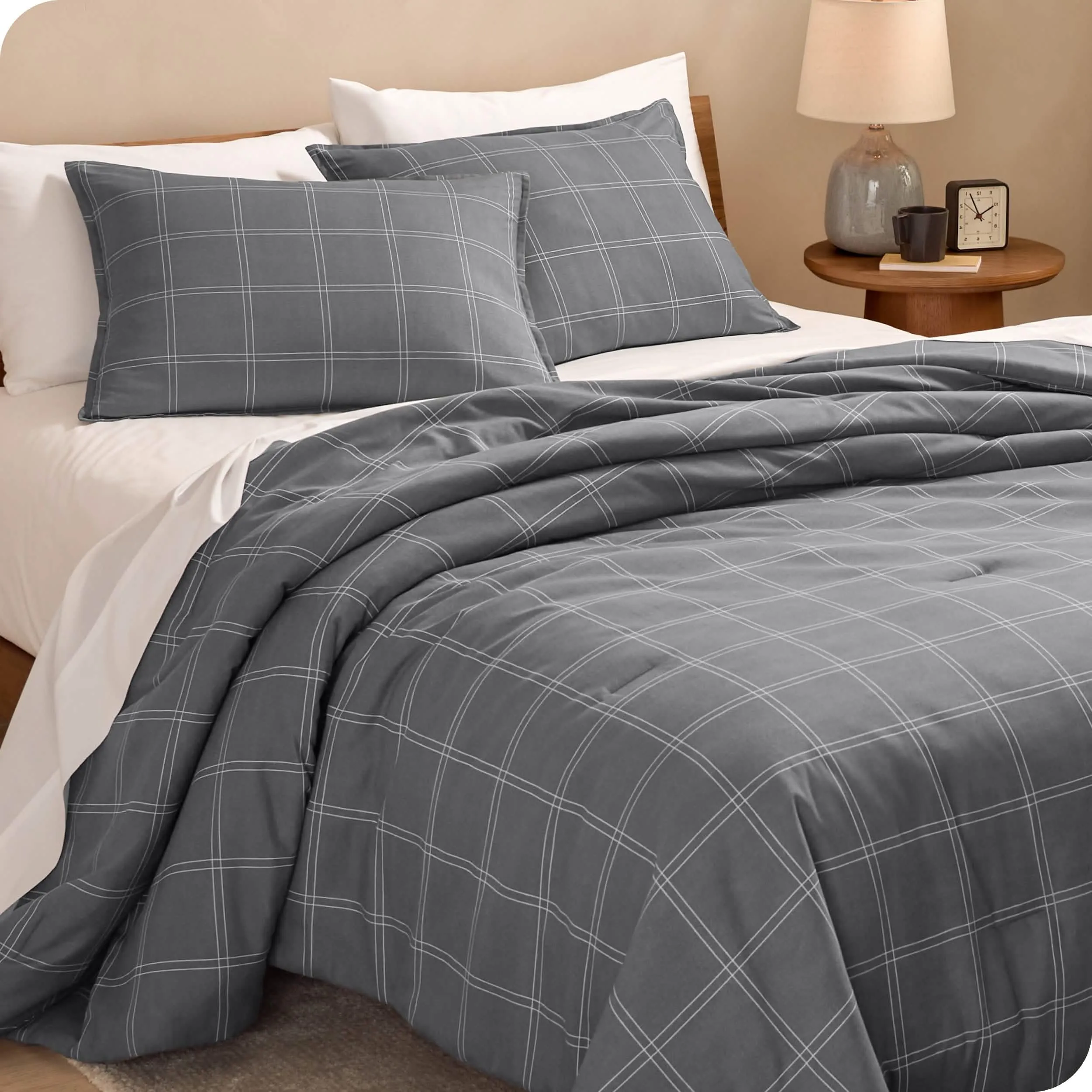 Down Alternative Track Stitch Comforter Set