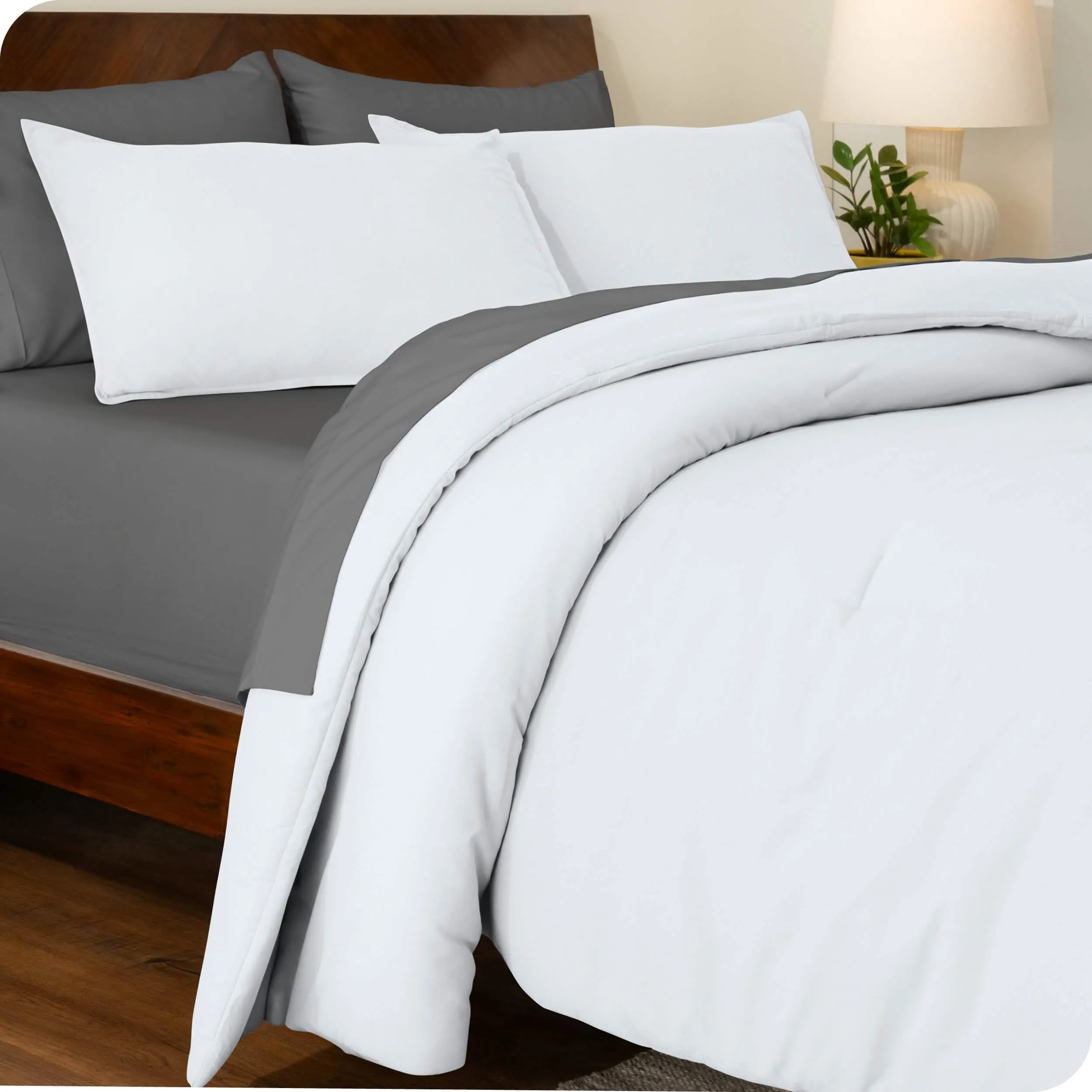 Down Alternative Track Stitch Comforter Set