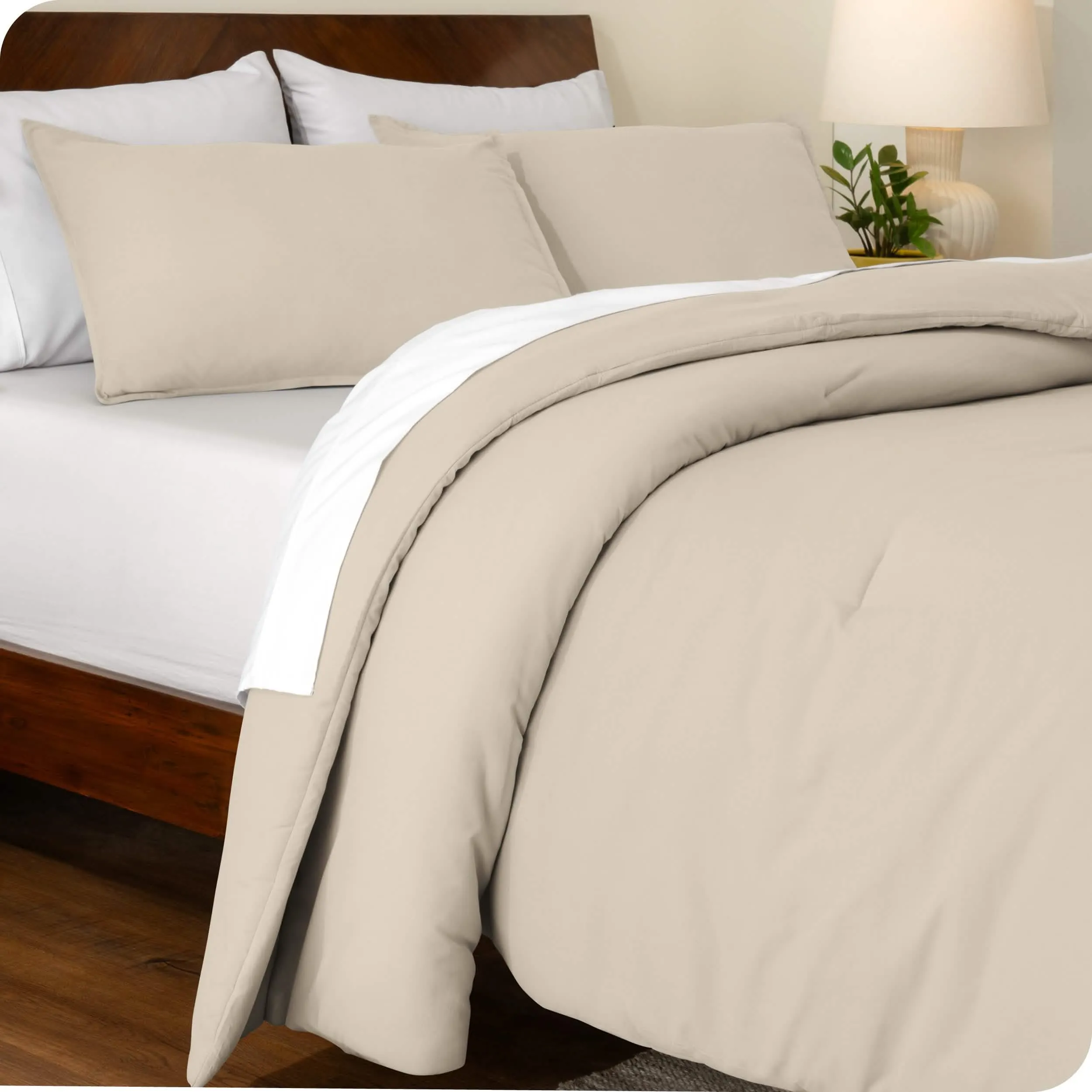 Down Alternative Track Stitch Comforter Set