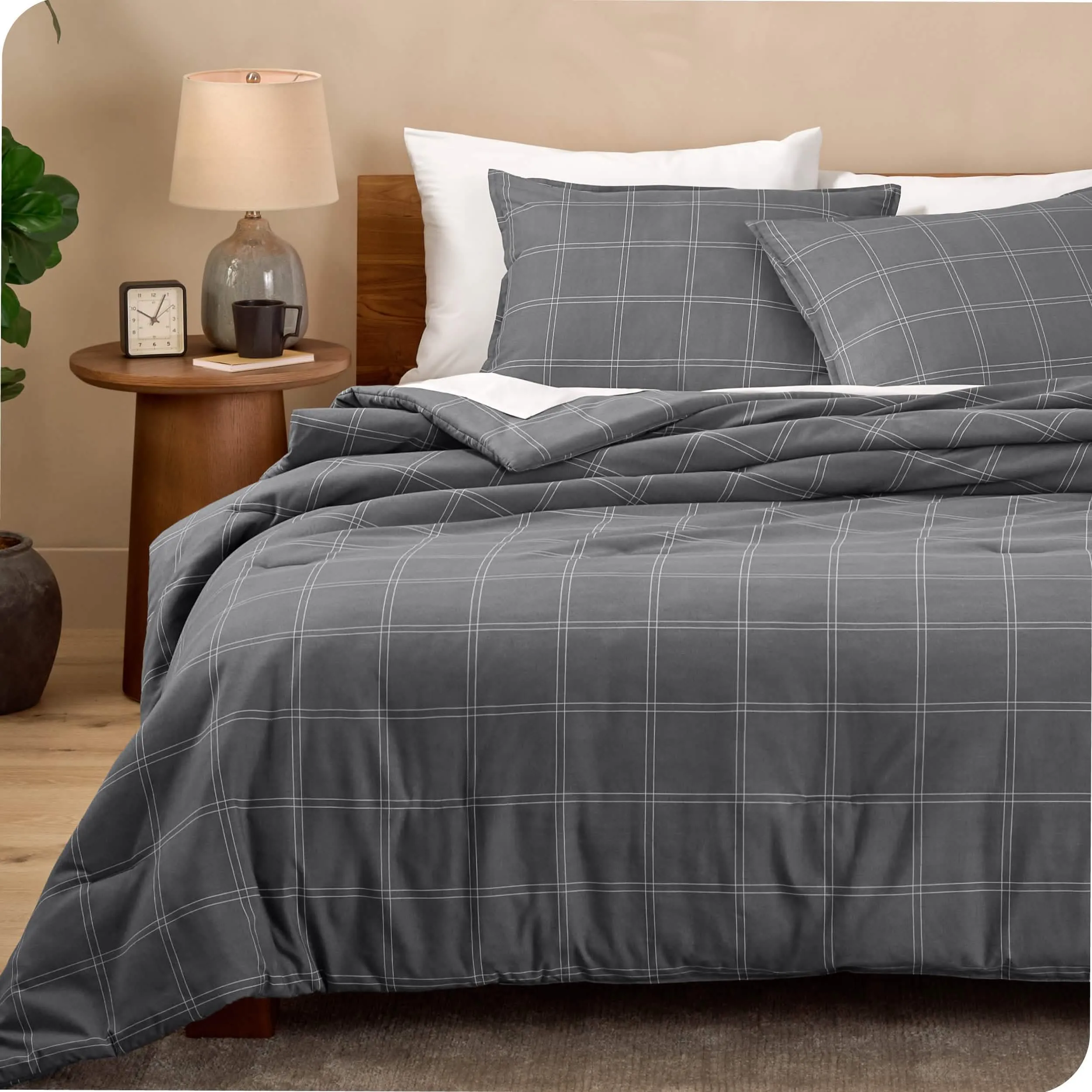 Down Alternative Track Stitch Comforter Set