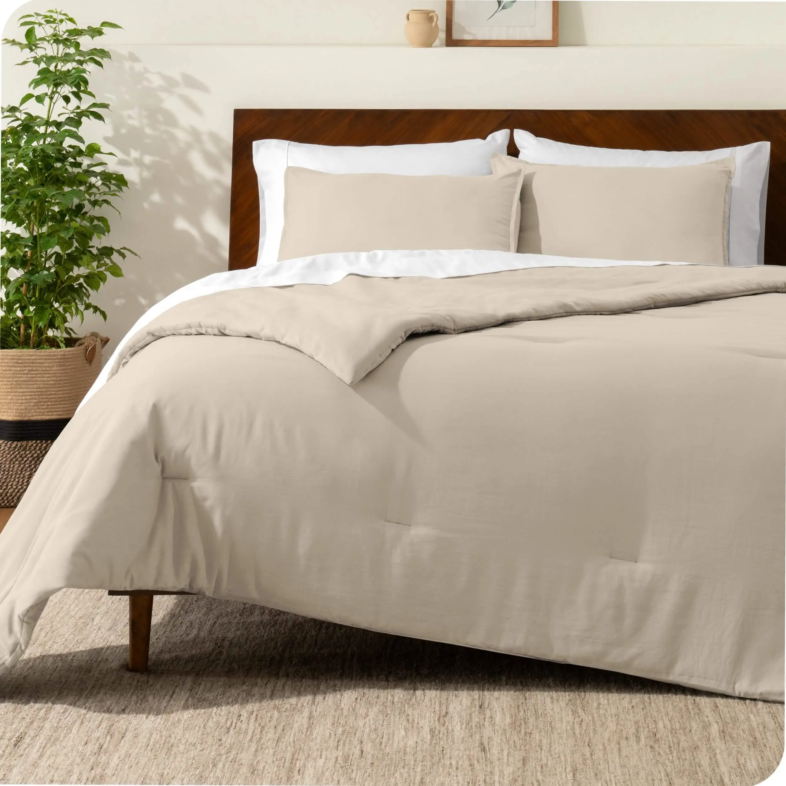 Down Alternative Track Stitch Comforter Set