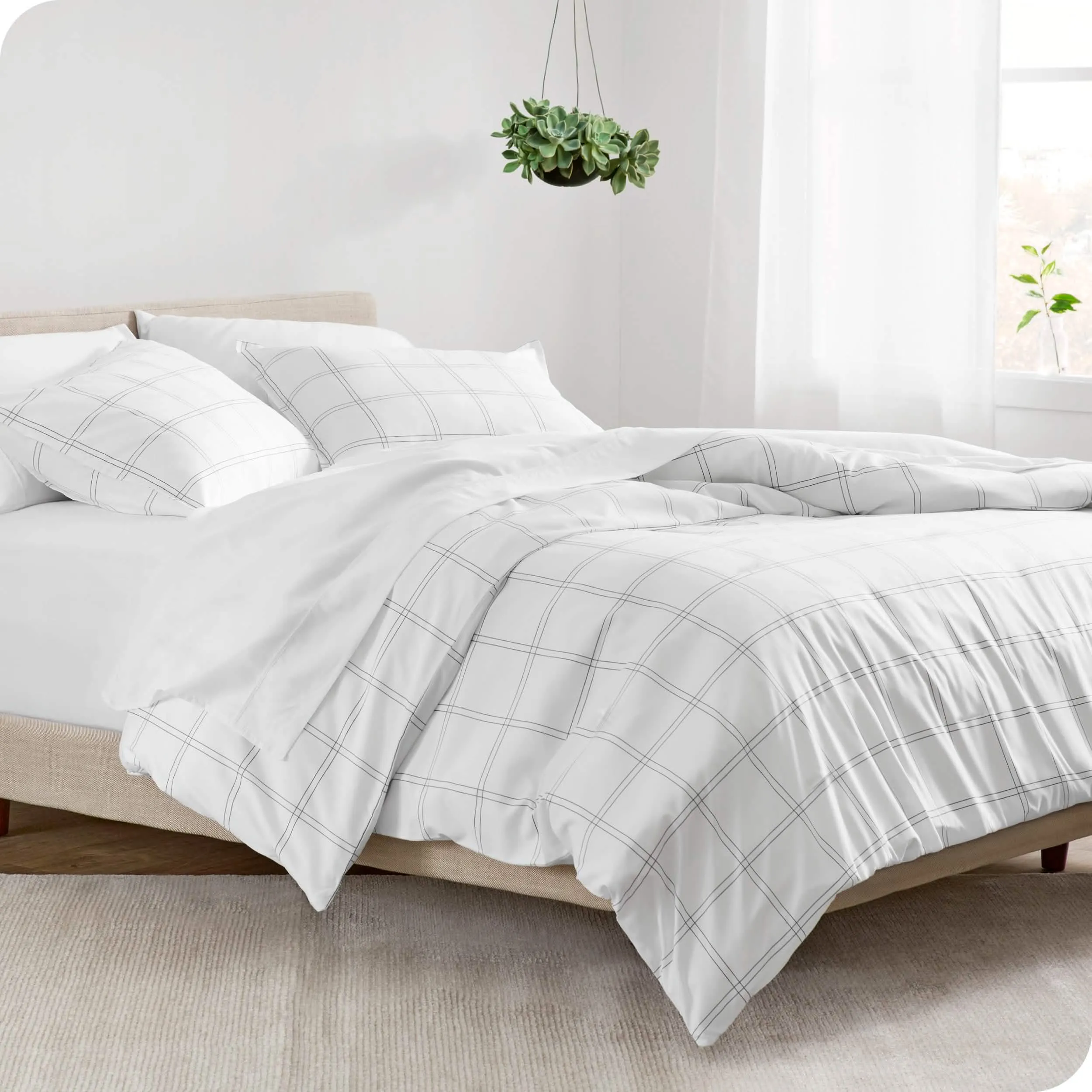 Down Alternative Track Stitch Comforter Set