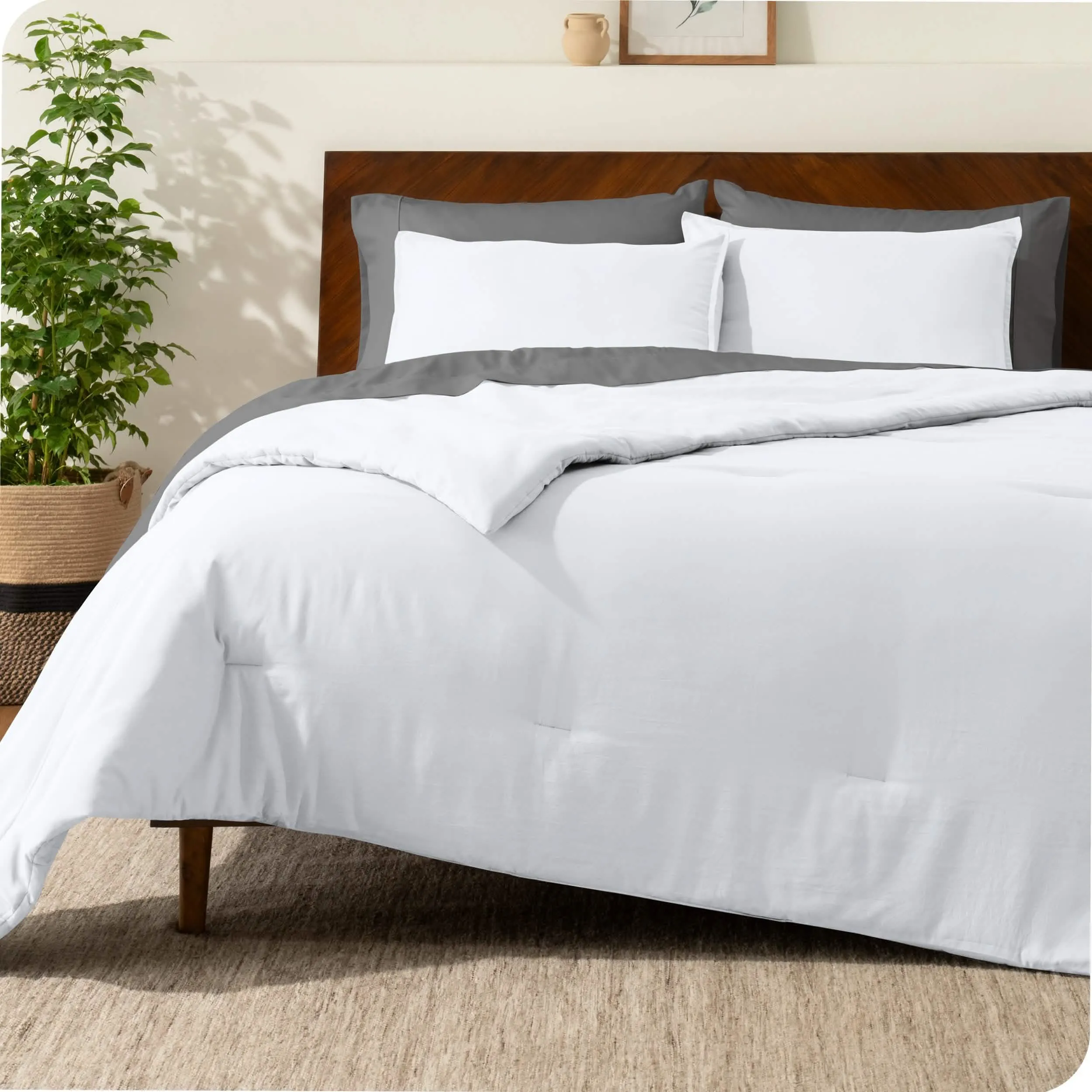 Down Alternative Track Stitch Comforter Set