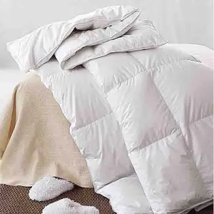 DOWNLITE Premium White Goose Down Baffle Box Comforter-King