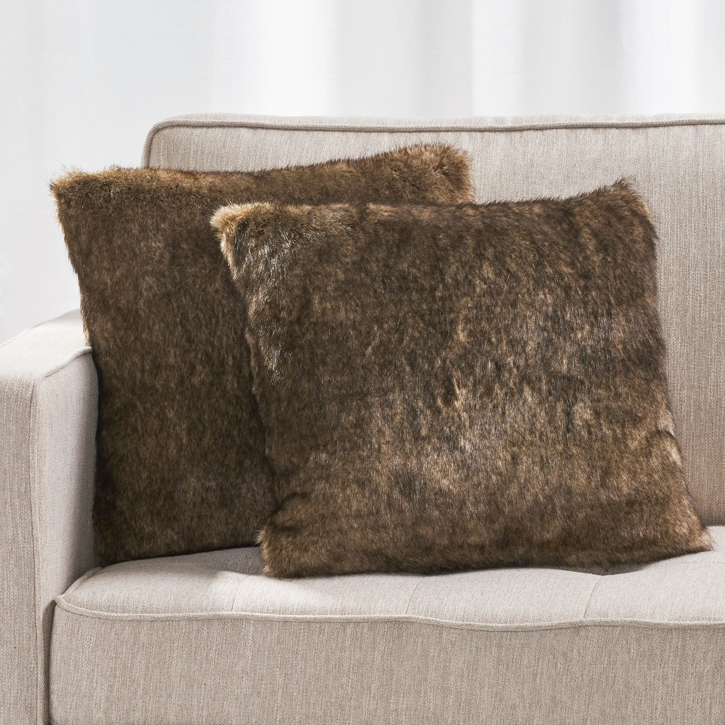 Elise Fur Throw Pillows