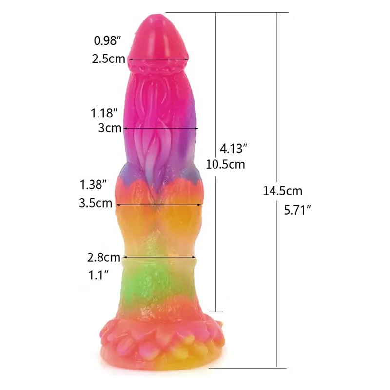 Frog Luminous Silicone Dildo Realistic Animal Dildos