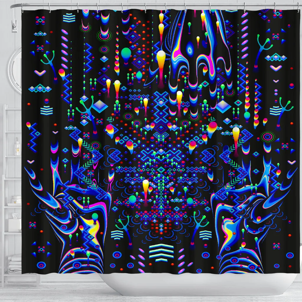 Game Hands Shower Curtain | TAS Visuals