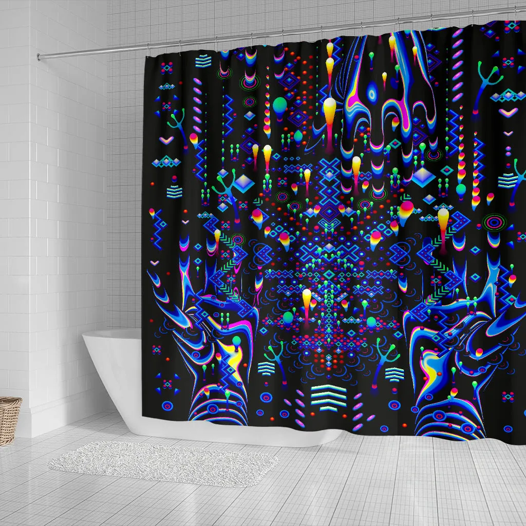 Game Hands Shower Curtain | TAS Visuals