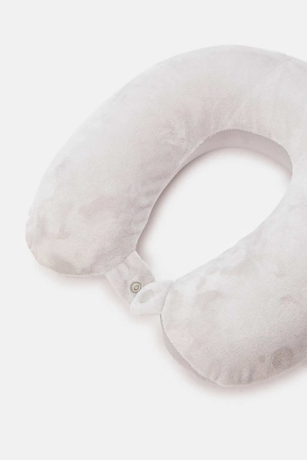 Grey U Shape Soft Travel Pillow