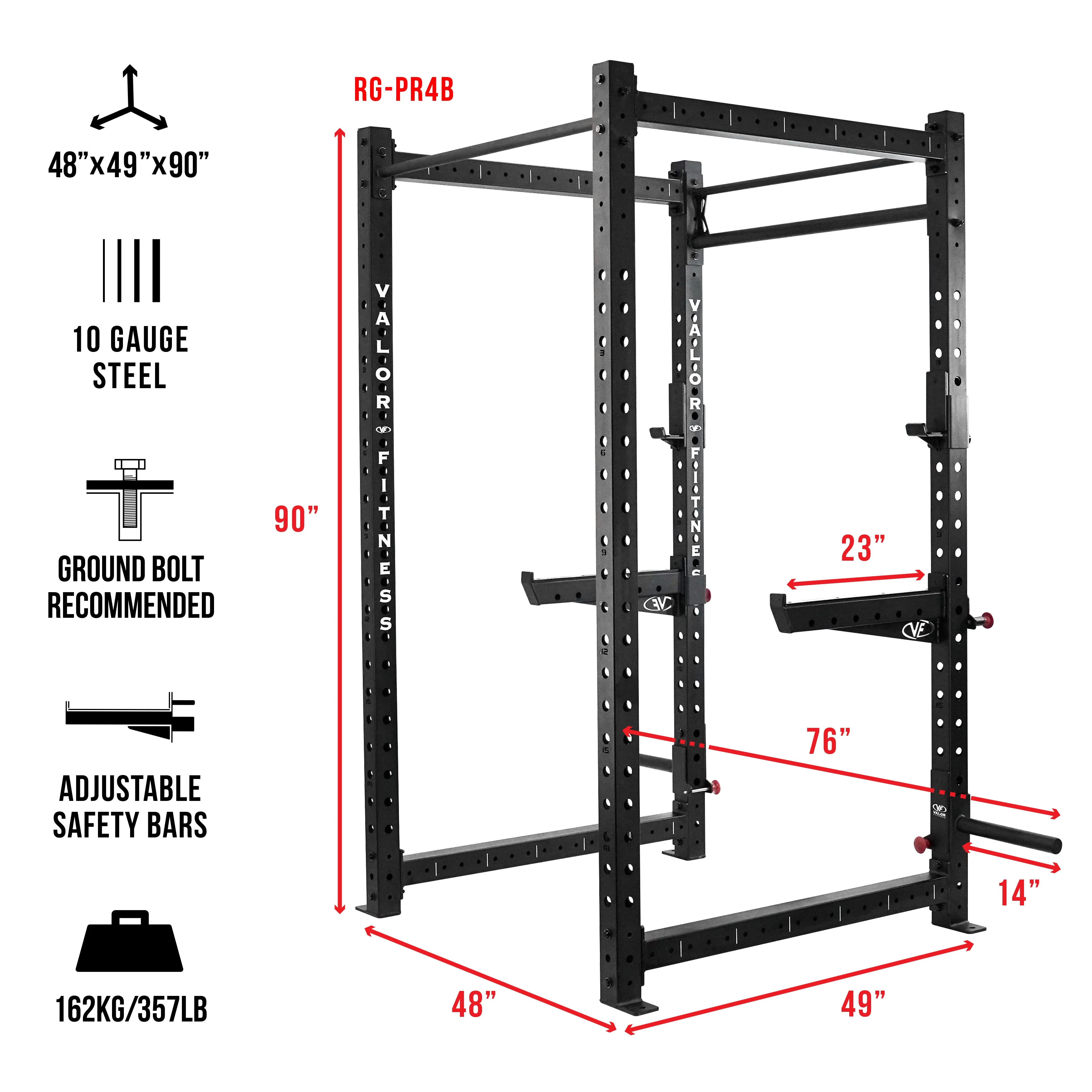 Heavy Duty 3x3 4 Post Power Rack