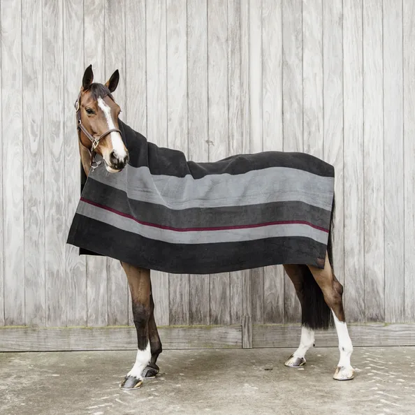 Heavy Fleece Rug Square Stripes